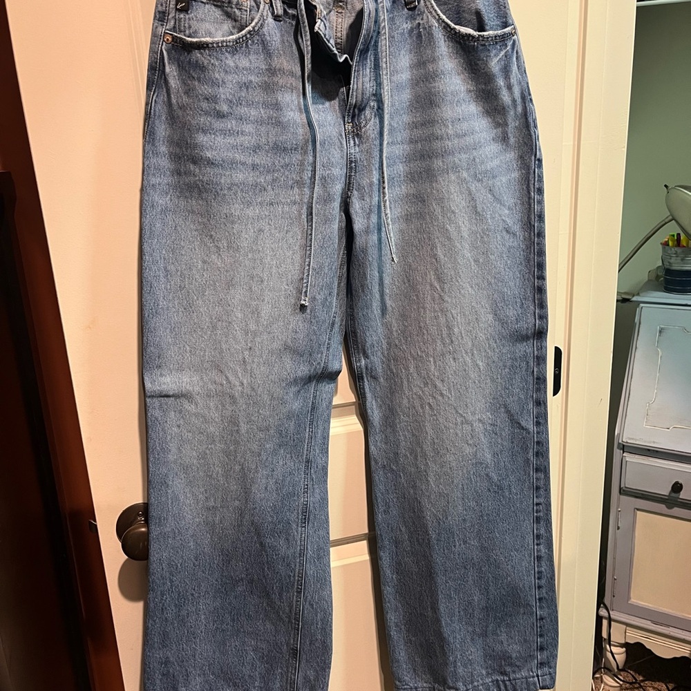 KanCan Light Blue high rise wide leg Jeans